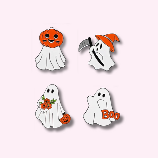 Cute Spooky Ghost Enamel Pins
